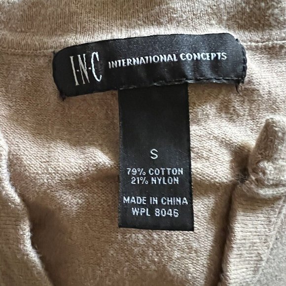 INC womens half sleeve button up sweater size small - Picture 3 of 4